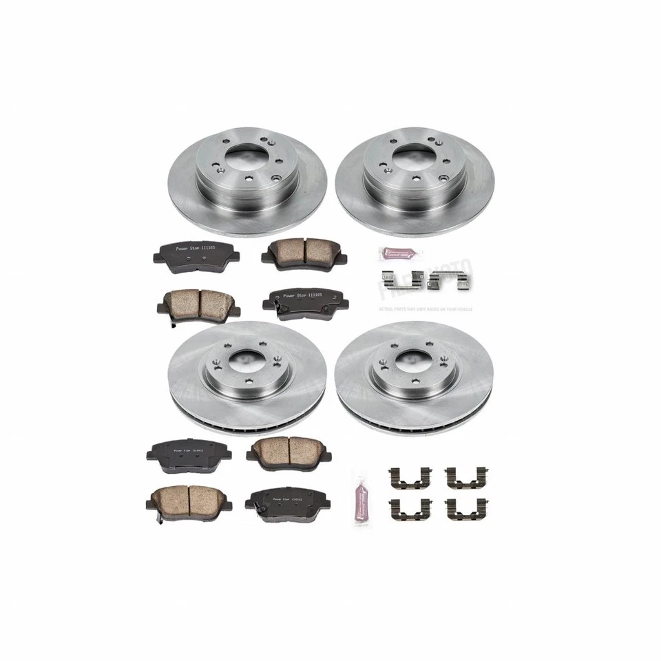 Kit de frenos Power Stop para Hyundai Sonata 2010-2015 delantero y trasero Autospecialty Foto 2 de 4