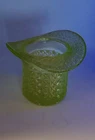 Fenton Uranium Glass Toothpick Holder