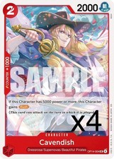 4X One Piece Card Game Cavendish OP14-004 Uncommon NM Presale