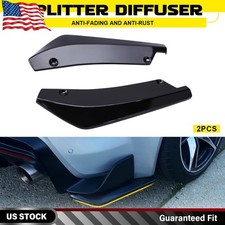 2x Universal Rear Bumper Lip Splitter Canard Diffuser Exterior Decoration Trim 2x Universal Rear Bumper Lip Splitter Canard Diffuser Exterior Decoration Trim