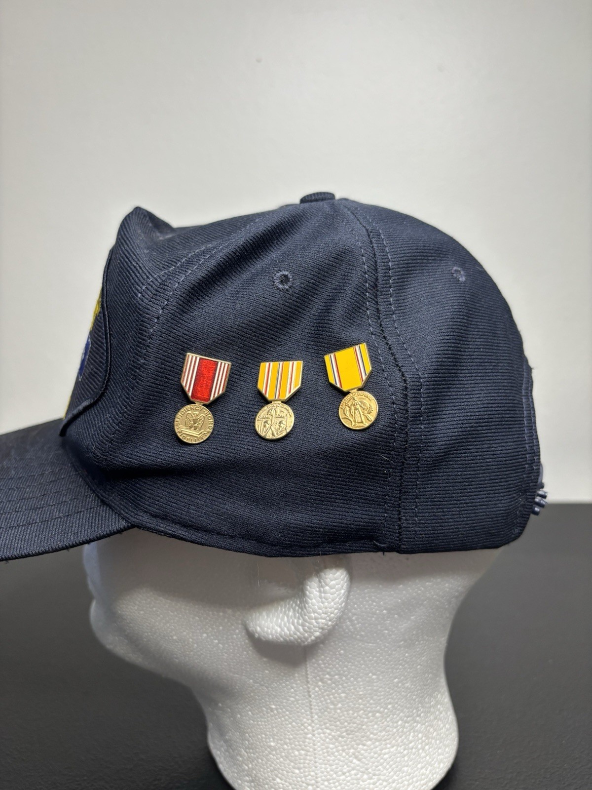 Vintage Combat Infantryman Patch Snapback Hat OSF… - image 2