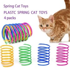 20 Pack Cat Spring Toys for Indoor Cats, Colorful Durable Plastic Spring Coils