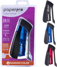 Compact Classic Desktop Stapler, 15 Sheet Capacity, No Effort, Includes 105 Stap