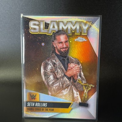 2025 Topps Chrome WWE Wrestling Slammy Refractor #SMY-SRL1 Seth Rollins