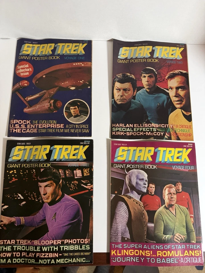 Star Trek Giant Poster Book Conjunto Completo Vol 1-17 1976-1978 Lote Vintage - Imagem 2 de 4