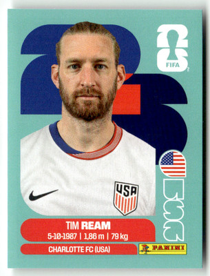 Panini 2026 World Cup Amerika Sticker No. USA 4 Tim Ream Amerika