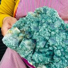 8.73 LB Large Natural Green Fluorite Crystal Cluster Healing Specimen 4137 — photo 6