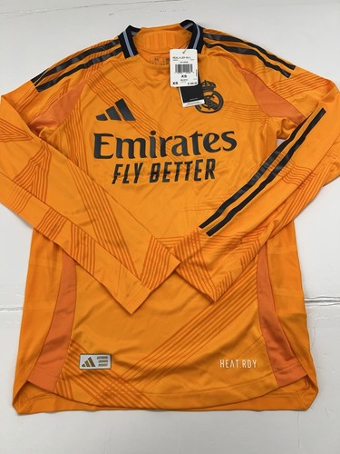 ADIDAS REAL MADRID 24/25 AUTHENTIC LONG SLEEVE JSY SIZE XS NEW W/TAGS (IT5194)