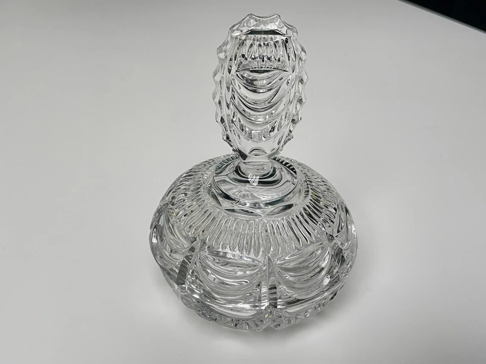 ANCIEN Nécessaire de toilette Flacon pulvérisateur pot Verre salle de bains - Photo 4/4