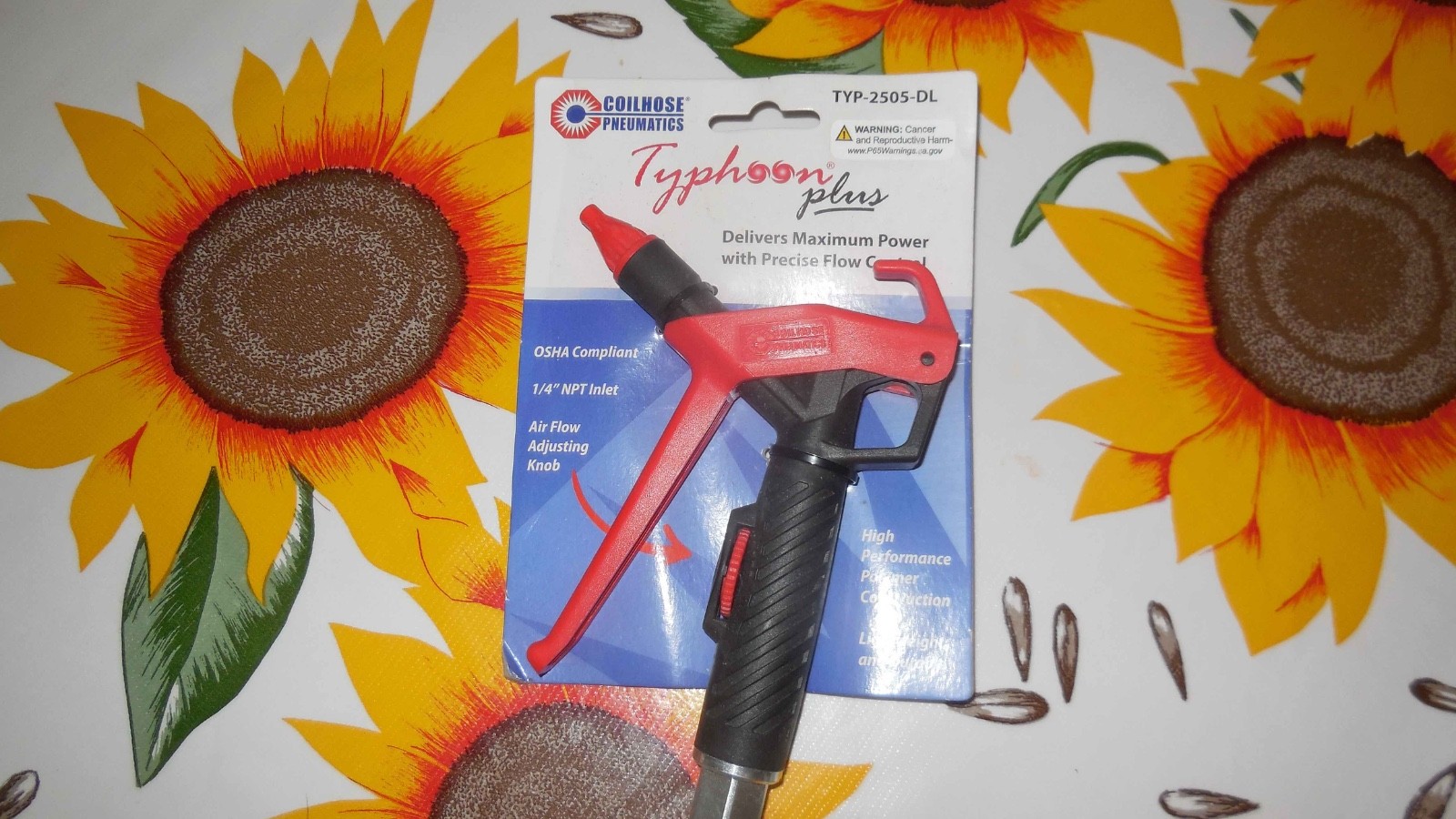 COILHOSE PNEUMATICS TYP-2505 TYPHOON PLUS BLOWGUN POLYMER WITH FLOW CONTROL