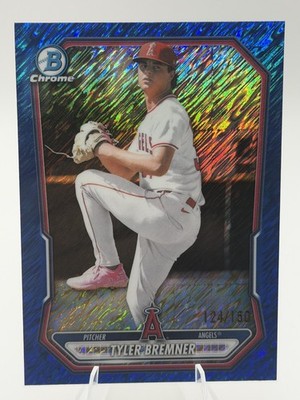2026 Bowman Chrome Tyler Bremner BCP-9 Blue Shimmer Refractor 124/150 C18