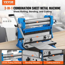 Vevor Sheet Metal Brake 12-inch 3-in-1 Combination Shear Brake Roll Machine 2