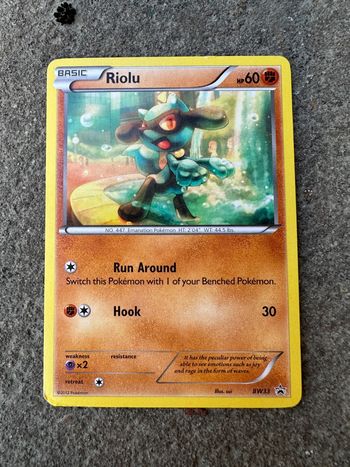 Riolu BW33 Black And White Promo Pokemon Card