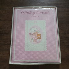 Vintage 1980  s Gibson Baby Memory Book  A Little Girl  s World  Unused w/ Box NEW