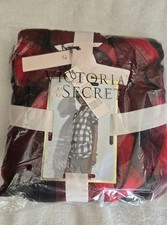 Victoria's Secret Women's Flannel PJ Shorts Set Size XS Red/Black NWT