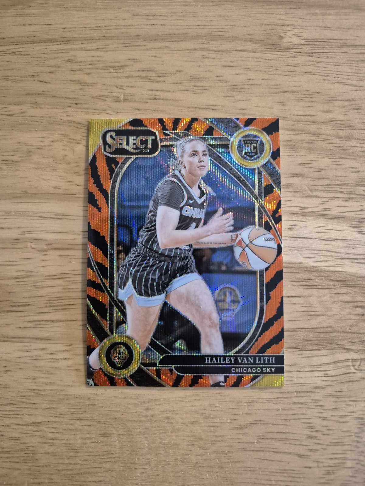 2025 WNBA Select Tiger Prizm #213 Hailey Van Lith RC Sky