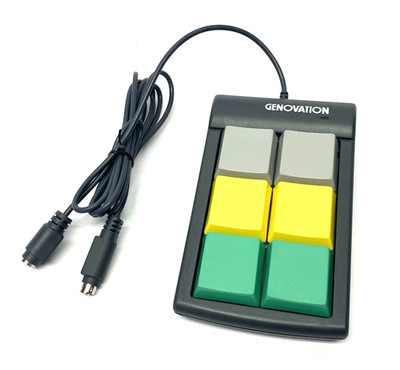 Genovation Model 683 Version 5.21 Programmable Keypad 6-Key Gray, Yellow, Green