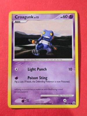 2008 Pokemon Diamond and Pearl Majestic Dawn #60 Croagunk, C, NF/H, cd10