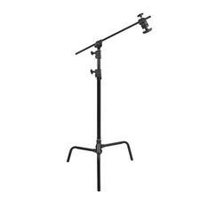 Professional C-Stand Kit with Turtle Base 7.5' - Black, (Model 5736)