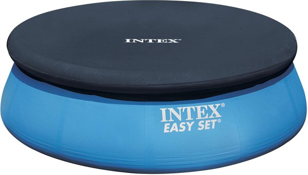 Intex Easy-Set Quick-Up-Pool Abdeckplane Rund Ø 244Cm ÜBerhang 30Cm-image