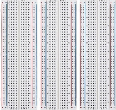 Title3 Set Solderless Prototype Breadboard 830 Tie Points Breadboard Size: 3x830