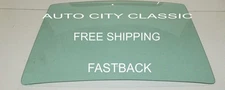 1967 1968 Ford Mustang Fastback Back Glass Rear Window Original Green Tint