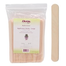 Dukal Large Wooden Wax Sticks - Body Hair Removal Applicator for Waxing,    x