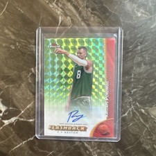 Kristaps Porzingis 2024-25 Topps Finest Flashback Green Geometric Autograph /75