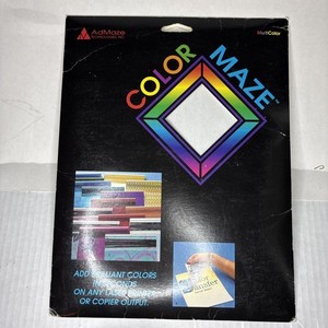 AdMaze ColorMaze 20 Gold Single Color Desktop Transfer Sheets Laser Printer 1992