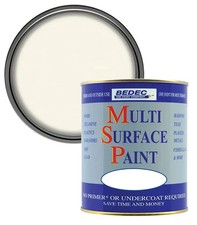 Bedec Multi Surface Paint Soft Satin Soft White 750ml