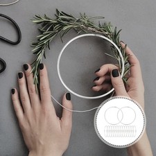 30 Pcs Dream Catcher Woven Craft Metal Circles Metal Crafting