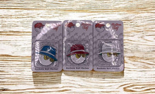 Malbon Golf Marker Buckets Hat Ball Sunglasse Marker Magnetic Clip Set of 3