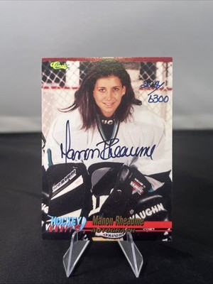1995 Classic Draft-Manon Rheaume Auto /6300 Hockey Draft 1995