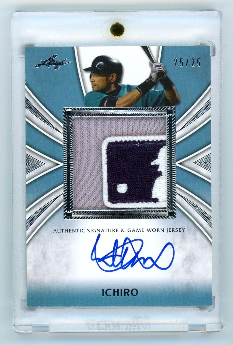 Leaf Ichiro Suzuki Autographed Baseball Sports Trading Cards