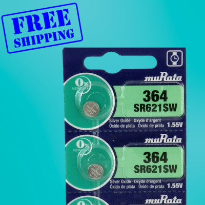 Murata / Sony 364 SR621SW Watch Battery   Exp.2031- 2Pc