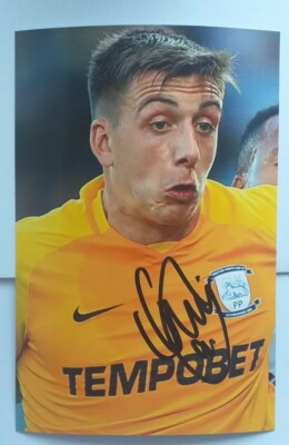 Signiertes Foto Jordan Hugill Preston North End  NEU 