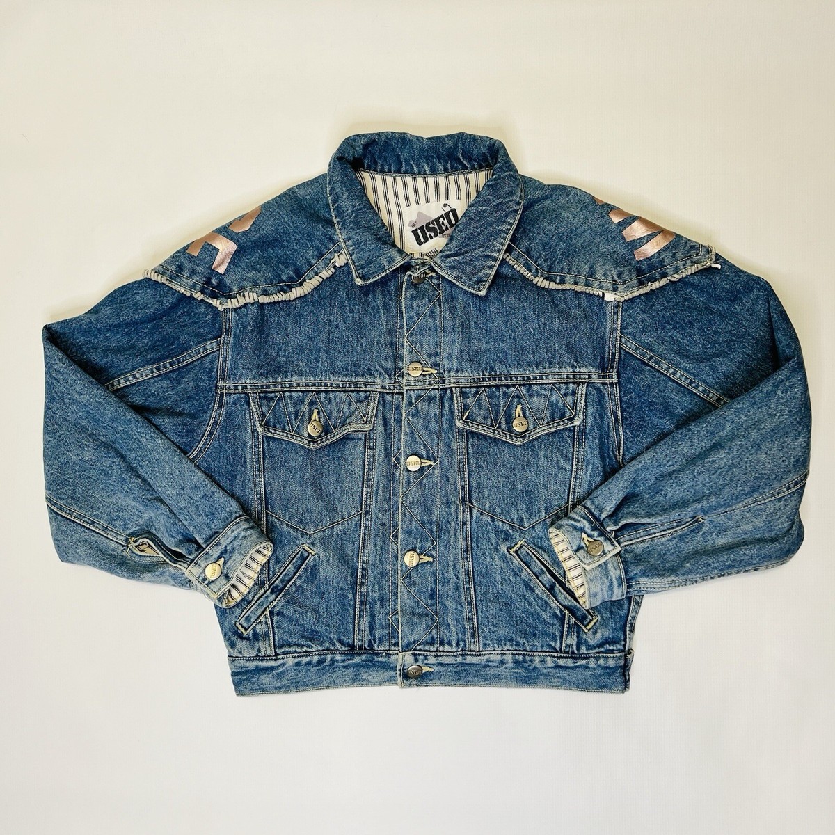 ジャケット・アウター 60's denim pullover VINTAGE Get Used by Elie DENIM JEAN JACKET (Small) Mens/Womens