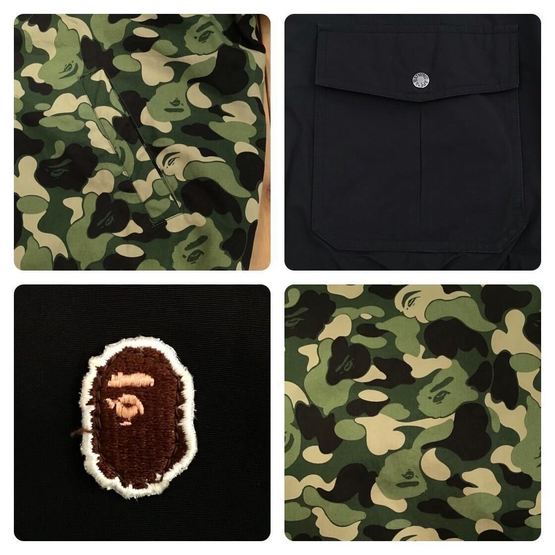 Reversible Zip hoodie jacket ABC camo green BAPE A Bathing Ape