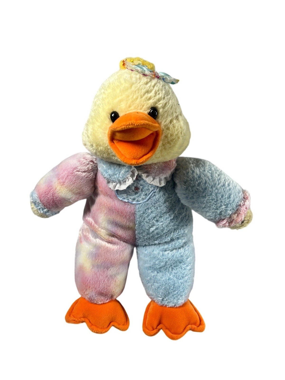 Vintage Pastel Color Block Duck Plush Toy 16