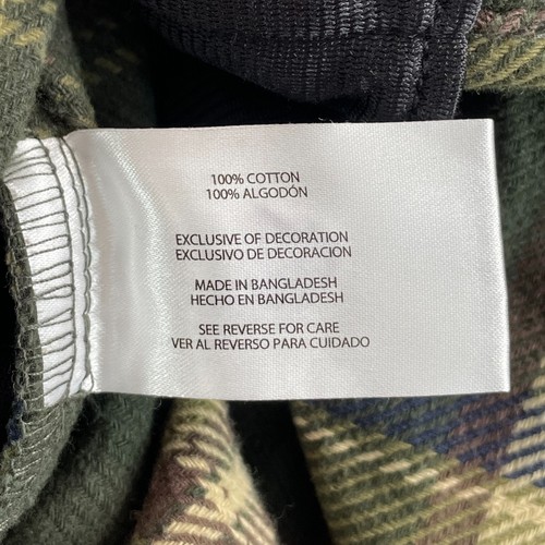Orvis Heavy Weight Flannel Shirt Men 3XL Tall Pine Green Classic Fit Pockets NWT - Picture 9 of 10