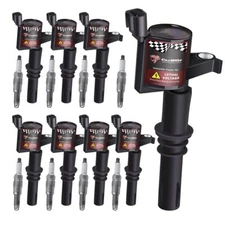 8X Ignition Coils + 8X Spark Plugs For 2004-2008 Ford F150 TRITON Expedition 5.4