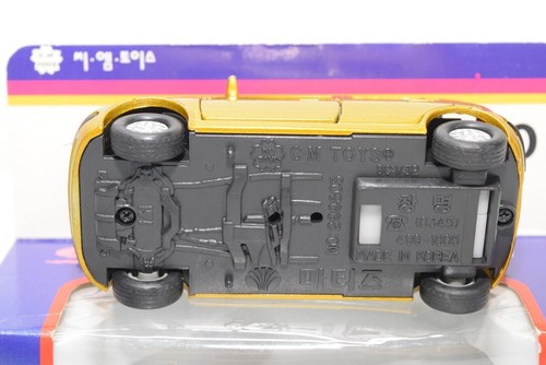 B21 1:32 C-M C.M. TOYS MINI CAR KOREA DAEWOO MATIZ MET. GOLD-YELLOW MIB - Picture 14 of 17