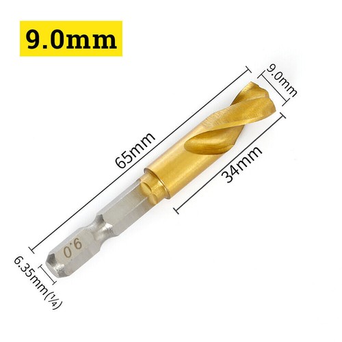 1.5-13mm Handhaben Bohrer Mit 1/4" Sechskantschaft Hss Spiralbohrer Bitaufnahme - Bild 31 von 40