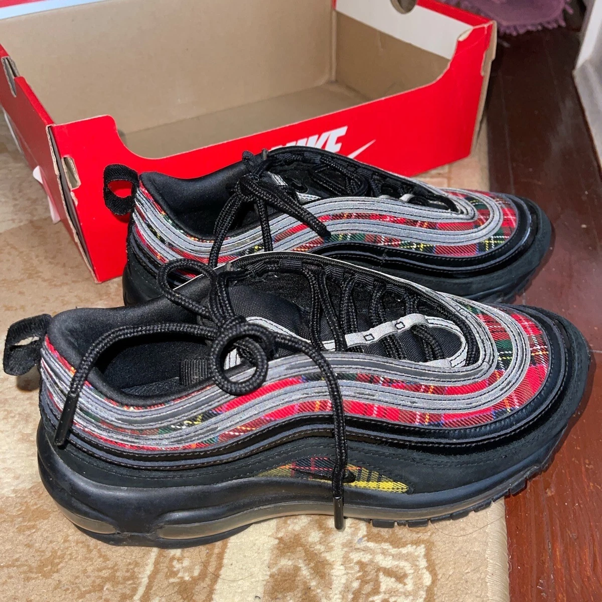 Women's 'air max 97 se tartan casual shoes cheap