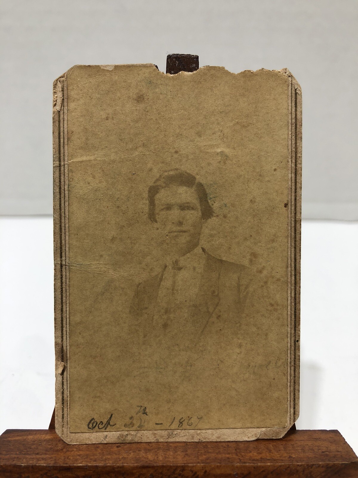 Antique dated 1867 CDV Photo of Young Man Shubuta, Mississippi eBay