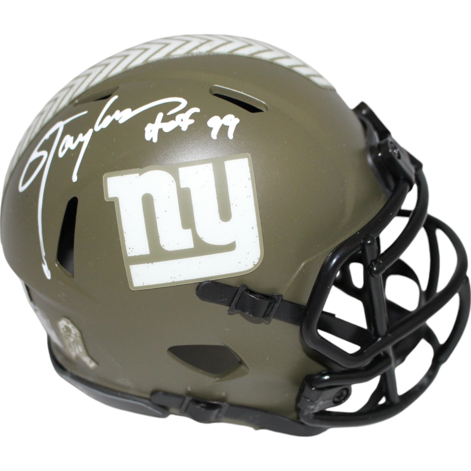 Lawrence Taylor- Autographed Signed New York Giants 22 Sts Mini Helmet HOF Beckett 