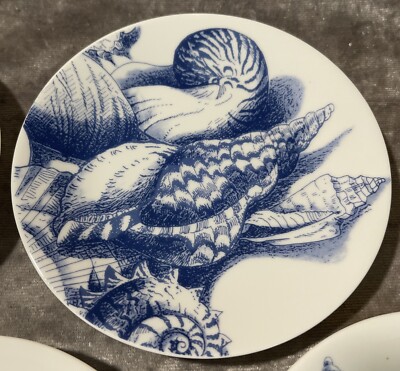 Philippe DESHOULIERES Estoril Shell Canape Plates LIMOGES FRANCE