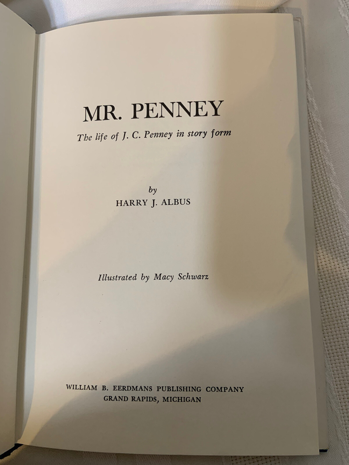 Mr Penney Life of J C Penney Harry J  Albus 1961 Wm B Eerdmans Hardcover