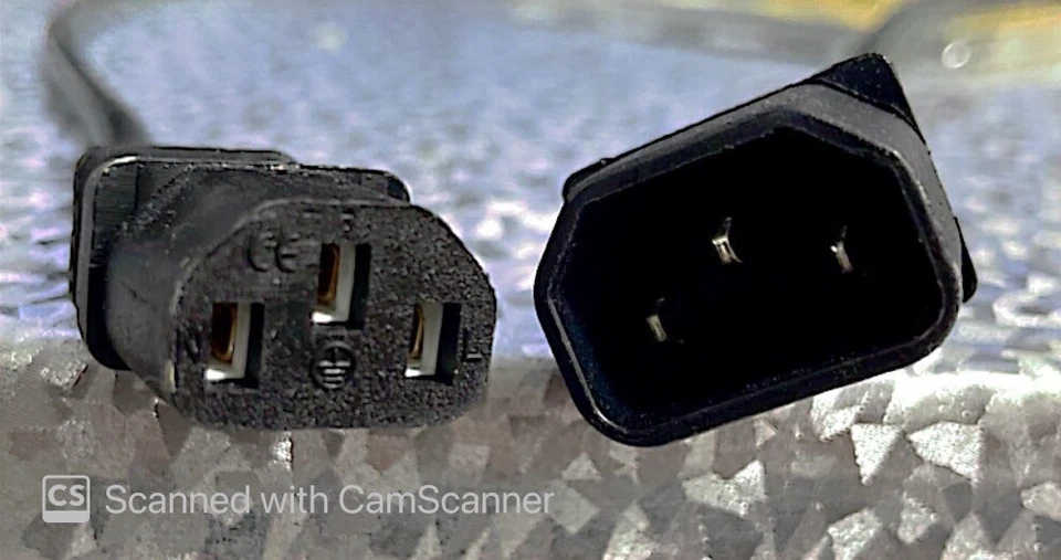 Power Cable UK Main 10ft/3Mtr Multi Purpose Kettles ,PCs TVs Dvd Spk Extension. - Image 3 of 4