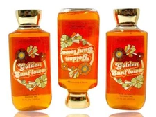 (3-Pack) Bath & Body Works "Golden Sunflower" Shower Gel w/ Aloe 10oz. Brand New